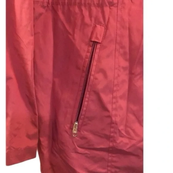 COLE HAAN SIGNATURE Back Bow Hooded Raincoat - Picture 13 of 16